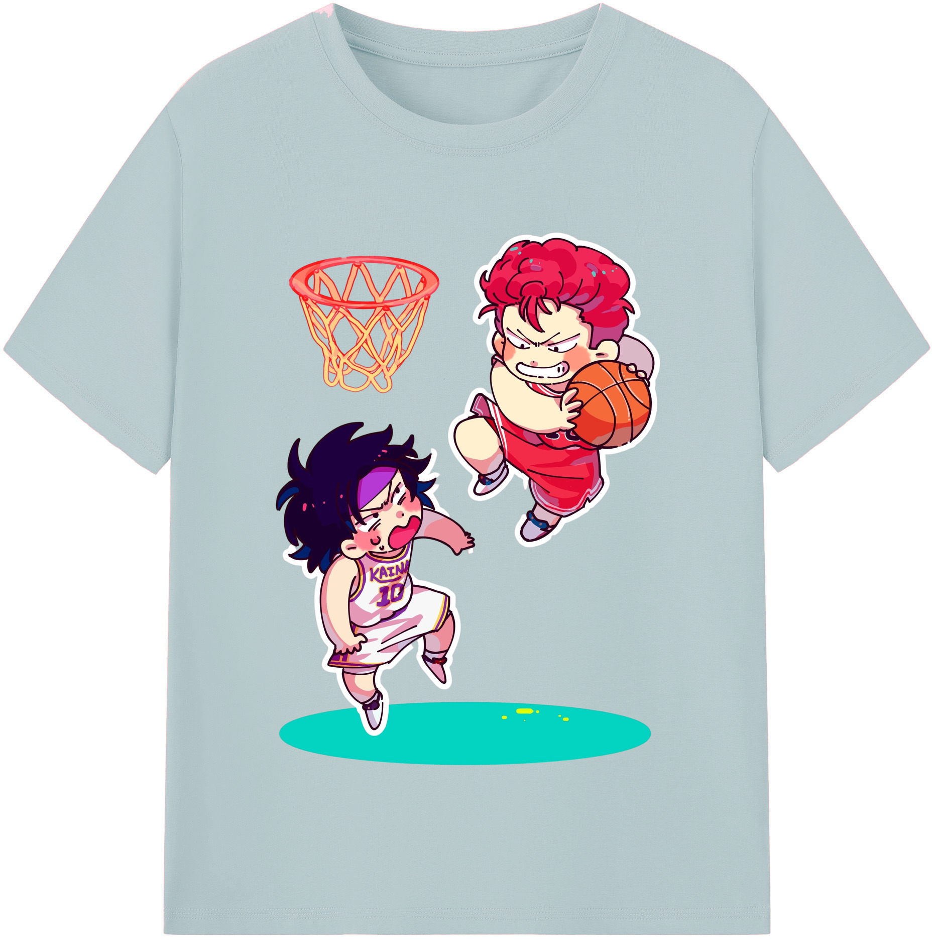 （画像用） SLAM DUNK／スラムダンク 綿100％半袖Tシャツ（フロントプリント）